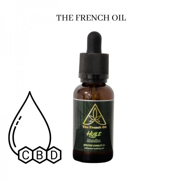 Huile CBD Menthe 30ml - The French Oil